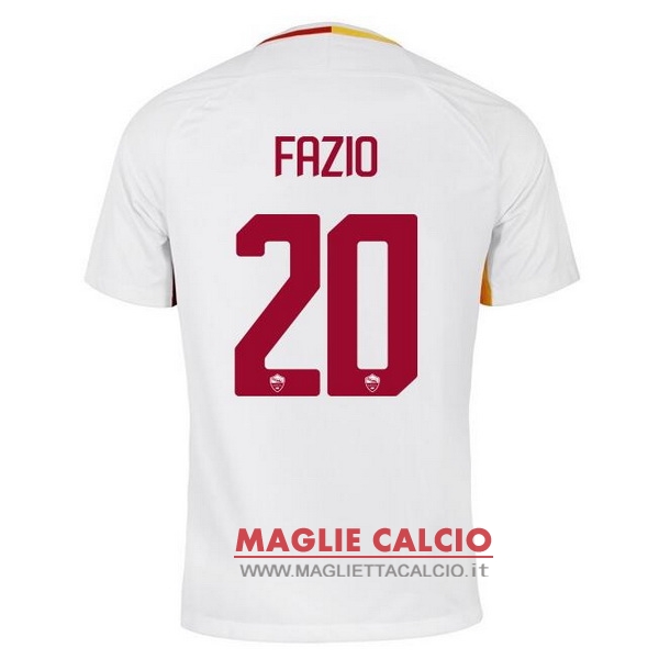 nuova maglietta roma 2017-2018 fazio 20 seconda